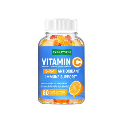 Vitamine C Gummies met Vlierbes Ondersteuning Huid Haar Nagels Supplement Fabrikant