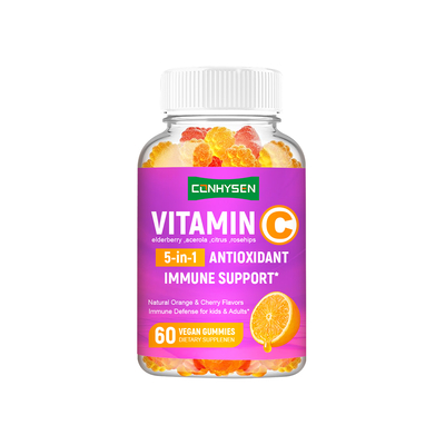 Kinderen Volwassenen Vitamine C Gummies Premium Custom Boost Immuunsysteem en Antioxidant