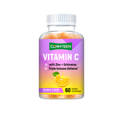 Fabriek Vitamine C Gummies Oranje Aroma Custom Label Ondersteuning Hartgezondheid