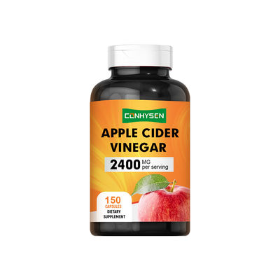 Premium Custom Apple Cider Azijn Capsules 2400mg Helpt Eetlust Te Beheersen Leverancier