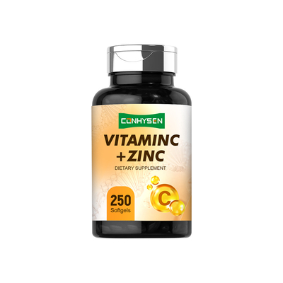 Vitamine C Softgels met zink Groothandelsprijs Antioxidant Support Custom