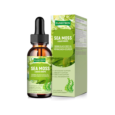 Ondersteuning voor aangepaste labels Schildklierfunctie Natuurlijke Zeemos Vloeibare Druppels Fabriek