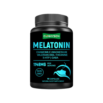 Op maat gemaakte melatonine capsules 1148 mg fabrieksdirect Verbeter de slaapkwaliteit