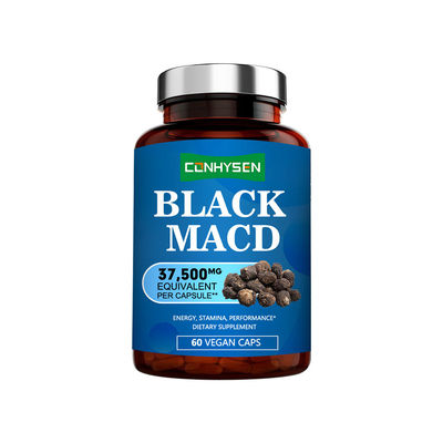 Fabrikant Aangepaste Zwarte Maca  Maximale Sterkte Uithoudingsvermogen Vitaliteitsondersteuning